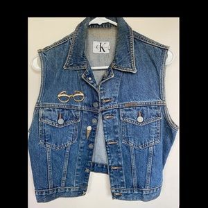Vintage Calvin Klein jean vest